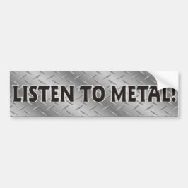 Adesivo Para Carro Escute o metal, etiqueta da música do metal pesado