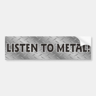 Adesivo Para Carro Escute o metal, etiqueta da música do metal pesado
