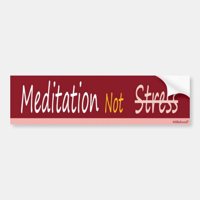 Adesivo Para Carro Esforço da meditação não (Frente)