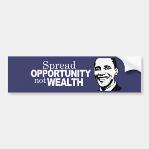 Adesivo Para Carro Espalhe a riqueza Bumpersticker da oportunidade