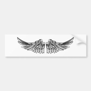 Adesivo Para Carro Espalhe pares de anjo ou de asas de Eagle