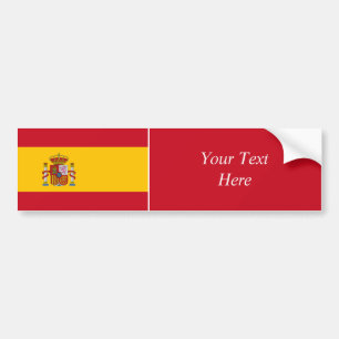 Adesivo Para Carro Espanha - bandeira espanhola