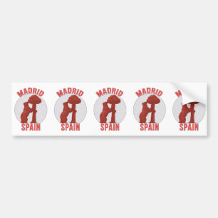 Adesivo Para Carro Espanha de Madrid