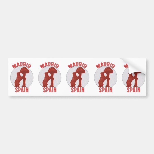 Adesivo Para Carro Espanha de Madrid (Frente)