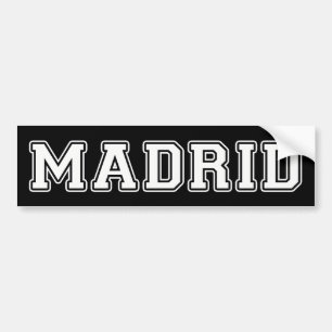 Adesivo Para Carro Espanha de Madrid