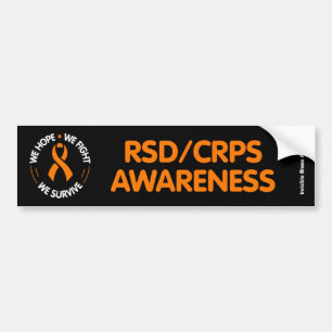 Adesivo Para Carro Esperamos lutar contra a sobrevivência...RSD/CRPS