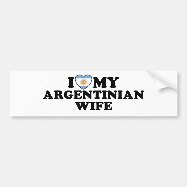 Adesivo Para Carro Esposa argentina (Frente)