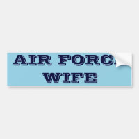 Esposa da Força Aérea do Bumper Sticker