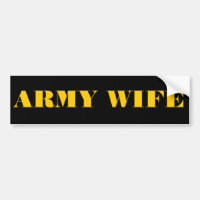 Esposa do Exército do Bumper Sticker