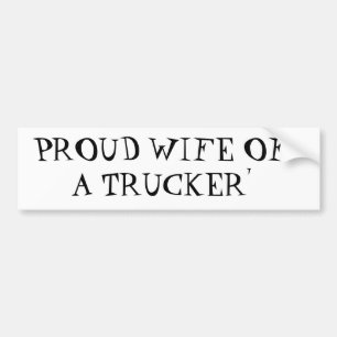 ADESIVO PARA CARRO ESPOSA ORGULHOSA DE A TRUCKER