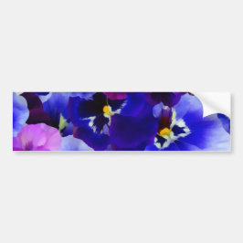 Adesivo Para Carro Esquema de Flor Azul