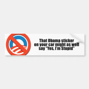 Adesivo Para Carro Essa etiqueta de Obama pôde também dizer que sim