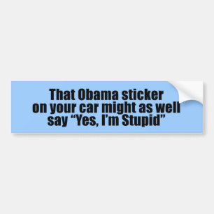 Adesivo Para Carro Essa etiqueta de Obama pôde também dizer que sim