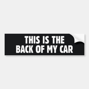 Adesivo Para Carro Esta é a parte traseira de meu carro