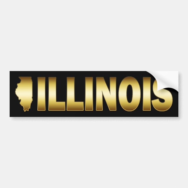 ADESIVO PARA CARRO ESTADO DE ILLINOIS (Frente)