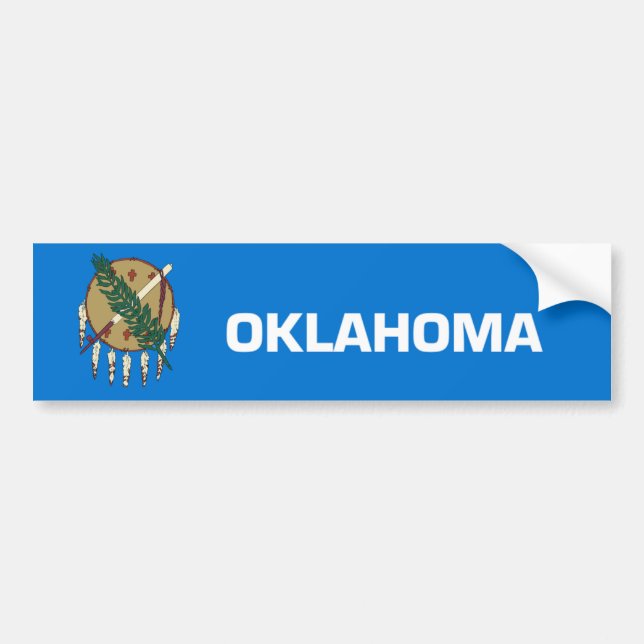 Adesivo Para Carro Estado de Oklahoma (Frente)