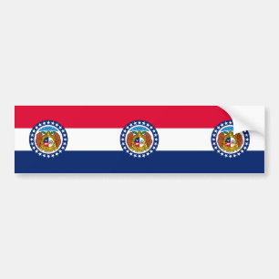 Adesivo Para Carro Estado do Missouri Flag Design
