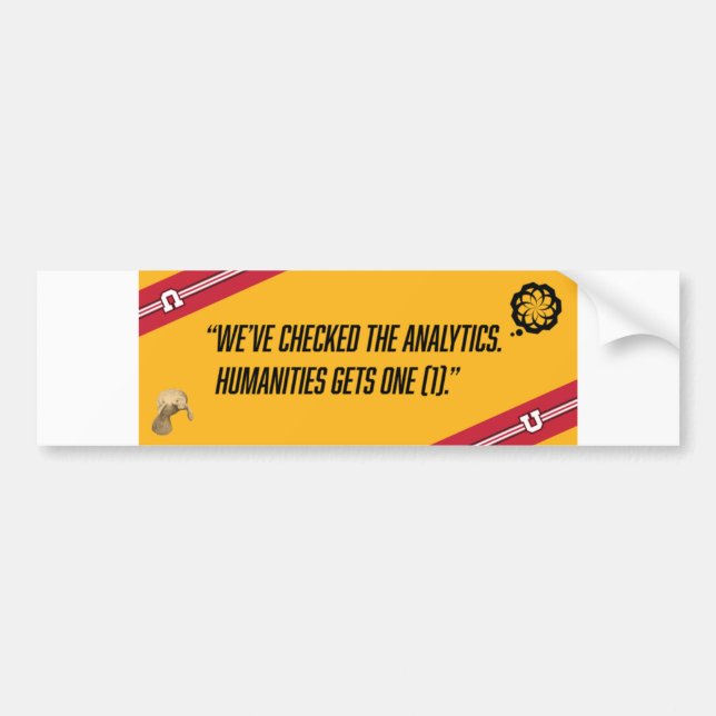 Adesivo Para Carro Estadual do Autocolante de Humanas - UofU (Frente)