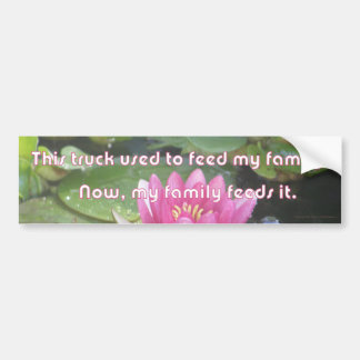 Adesivo Para Carro Este caminhão usado para alimentar minha família