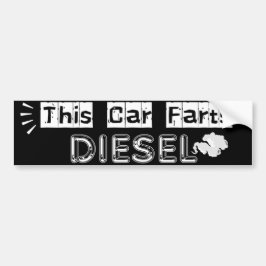 Adesivo Para Carro Este Carro Peida Diesel Piada Engraçada