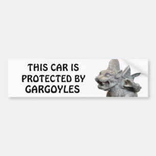 Adesivo Para Carro Este carro protegido por gárgulas