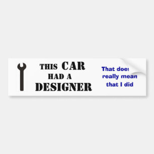 Adesivo Para Carro Este carro teve um desenhista