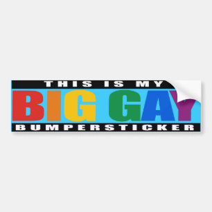 ADESIVO PARA CARRO ESTE É MEU GAY GRANDE BUMPERSTICKER - .PNG