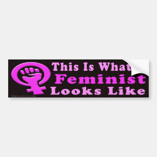 Adesivo Para Carro Este é um autocolante no vidro traseiro feminista