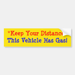 Adesivo Para Carro Este Veículo Tem Gás!