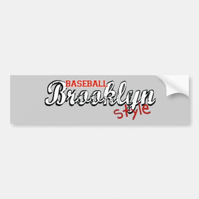 Adesivo Para Carro Estilo Brooklyn de Basebol (Frente)