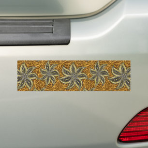 Adesivo Para Carro Estilo de Batik Floral Abstrato africano