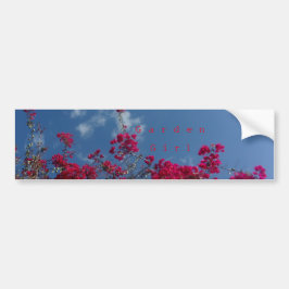Adesivo Para Carro Estilo de design de Garden Girl Bumper Sticker