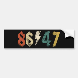Adesivo Para Carro Estilo de Rock do 8647 Anti Trump Retro Vintage 80