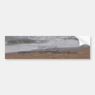 Adesivo Para Carro estilo design Bumper Sticker BeachComber