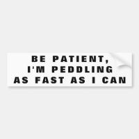 Estou a pedalar rápido como posso.