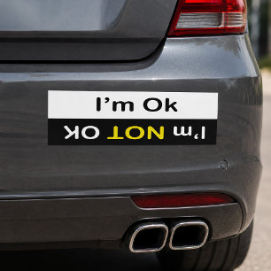 Adesivo Para Carro Estou bem, Bumper Sticker