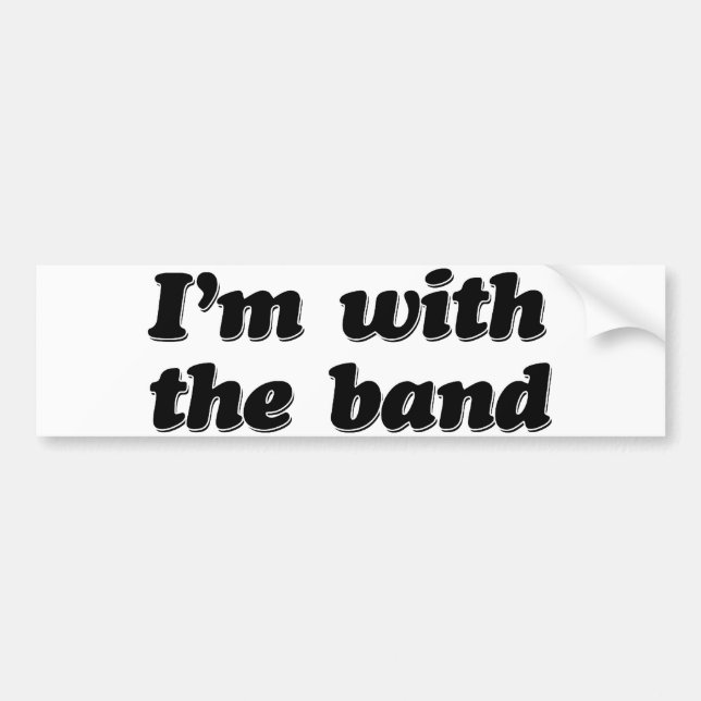 Adesivo Para Carro Estou com a banda (Frente)