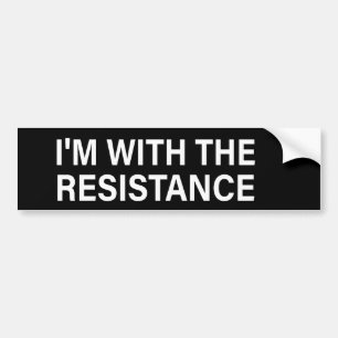 Adesivo Para Carro Estou com a Resistência Anti-Trump