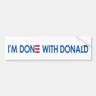 Adesivo Para Carro Estou farto do Donald!
