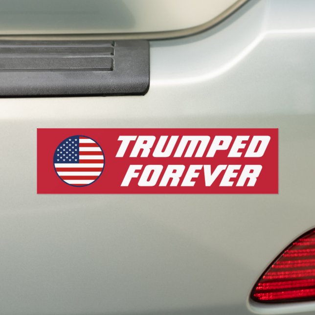 Adesivo Para Carro Estou preso para sempre, Engraçado Trump 2024 (No carro)