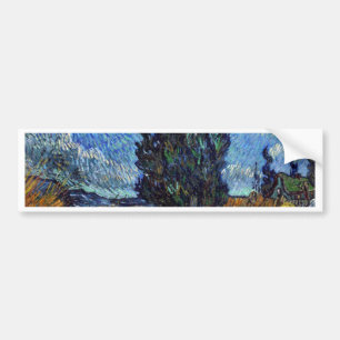 Adesivo Para Carro Estrada secundária de Vincent van Gogh em Provenc