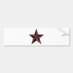 Adesivo Para Carro Estrela cor-de-rosa e preta