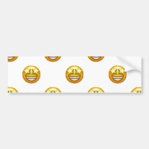 Adesivo Para Carro estrela de olhos emoji