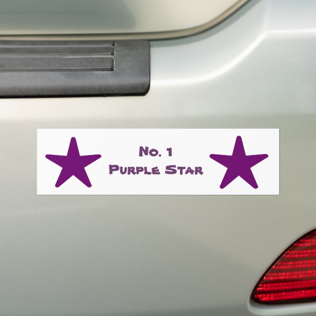 Adesivo Para Carro Estrela Profunda Roxo 1 (No carro)