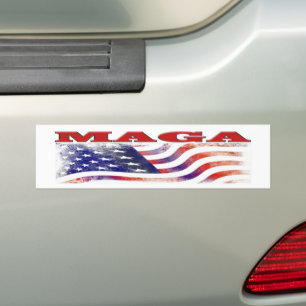 Adesivo Para Carro Estrelas e faixas de MAGA