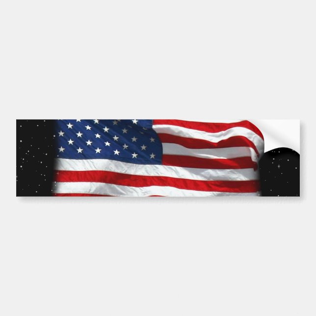 Adesivo Para Carro Estrelas e Stripes Bandeira Americana Patriótica (Frente)