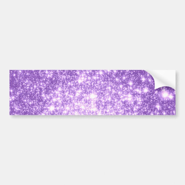 Adesivo Para Carro Estrelas Roxas Lavanda (Frente)