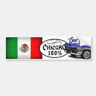 ADESIVO PARA CARRO ETIQUETA 100% DO CHICANO 2