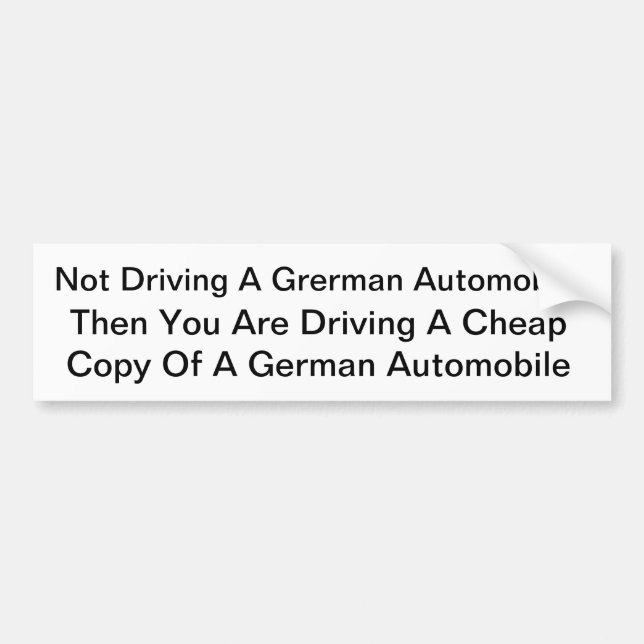 Adesivo Para Carro Etiqueta alemão legal (Frente)