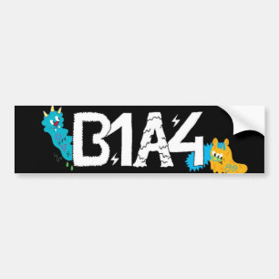 Adesivo Para Carro Etiqueta B1A4 (ver simples.)